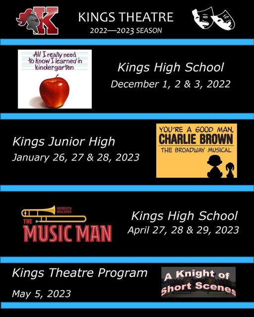 Kings Theatre Season Schedule 2022-2023